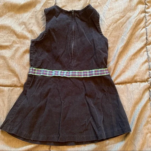 Vintage Bonnie Baby Frog Dress Set Size 24M Plaid Bow Preppy Mock Turtleneck - Picture 14 of 16